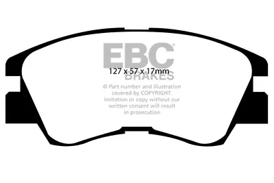 EBC Greenstuff Front Brake Pads For Mitsubishi Shogun 2.5 TD (L044) (87 > 90) • $100.19